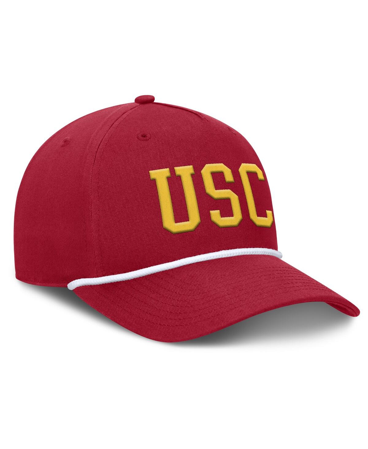 Fanatics Men's Cardinal Usc Trojans Foul Ball Rope Adjustable Hat In Cardinal