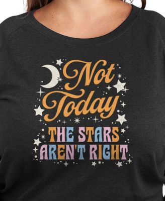 Plus Size Not Today Graphic Pullover T-Shirt