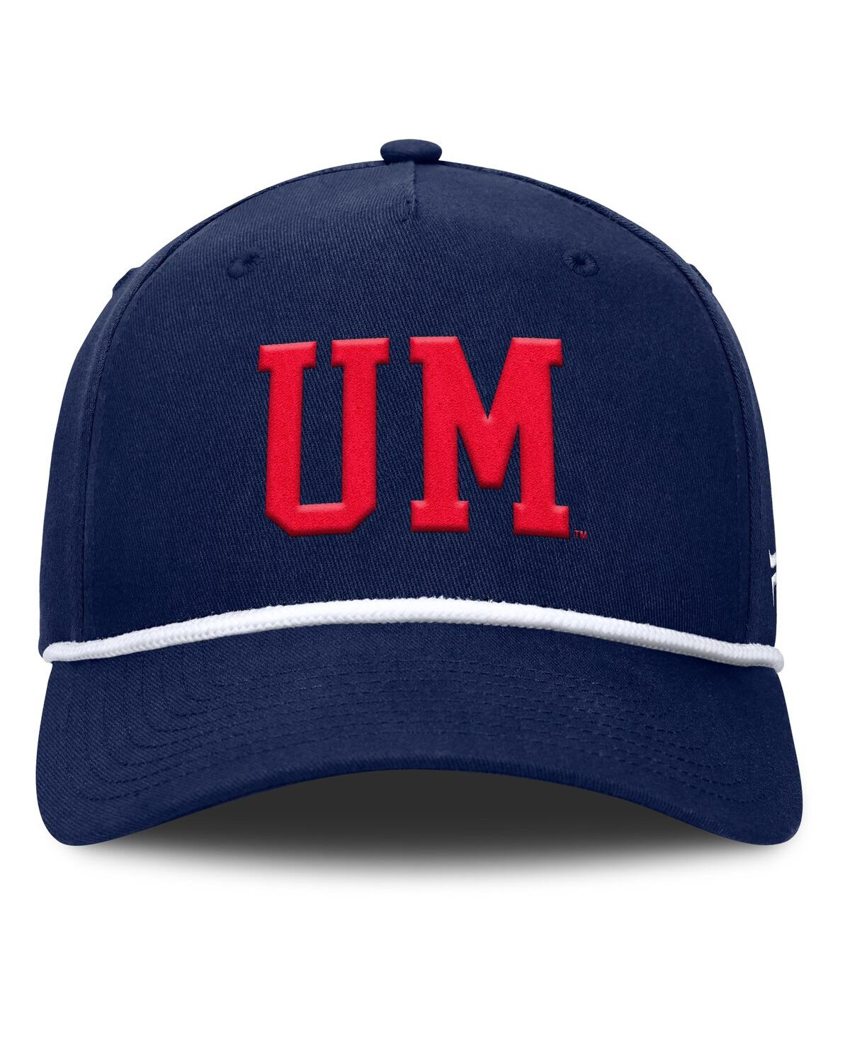 Fanatics Men's Navy Ole Miss Rebels Foul Ball Rope Adjustable Hat In Navy