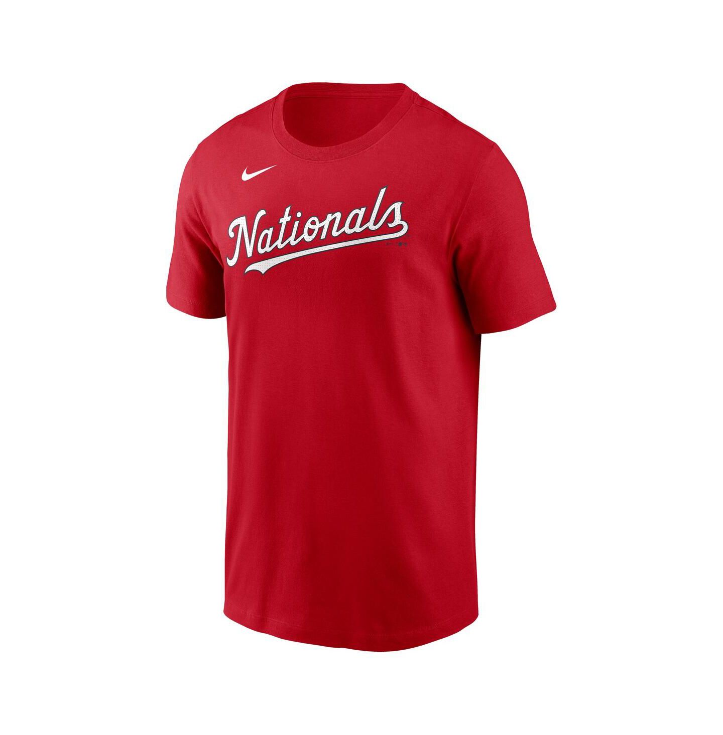 Мужская футболка Nike Dylan Crews Red Washington Nationals Fuse Name & Number — фото 3
