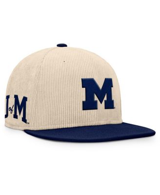 Men's Tan Michigan Wolverines Catcher Snapback Hat