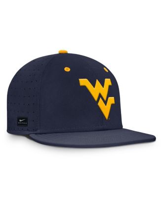Men's Navy West Virginia Mountaineers On-Field Dugout True Performance Fitted Hat