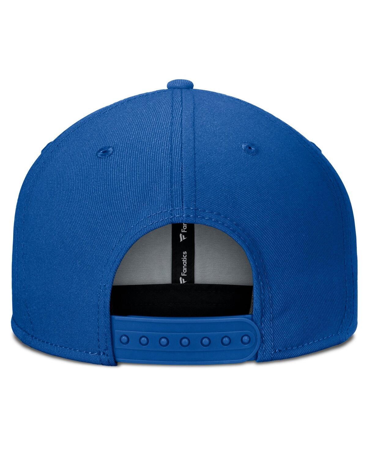 Fanatics Men's Royal Buffalo Sabres Fundamental Gino Stack Snapback Hat In Royal,gold