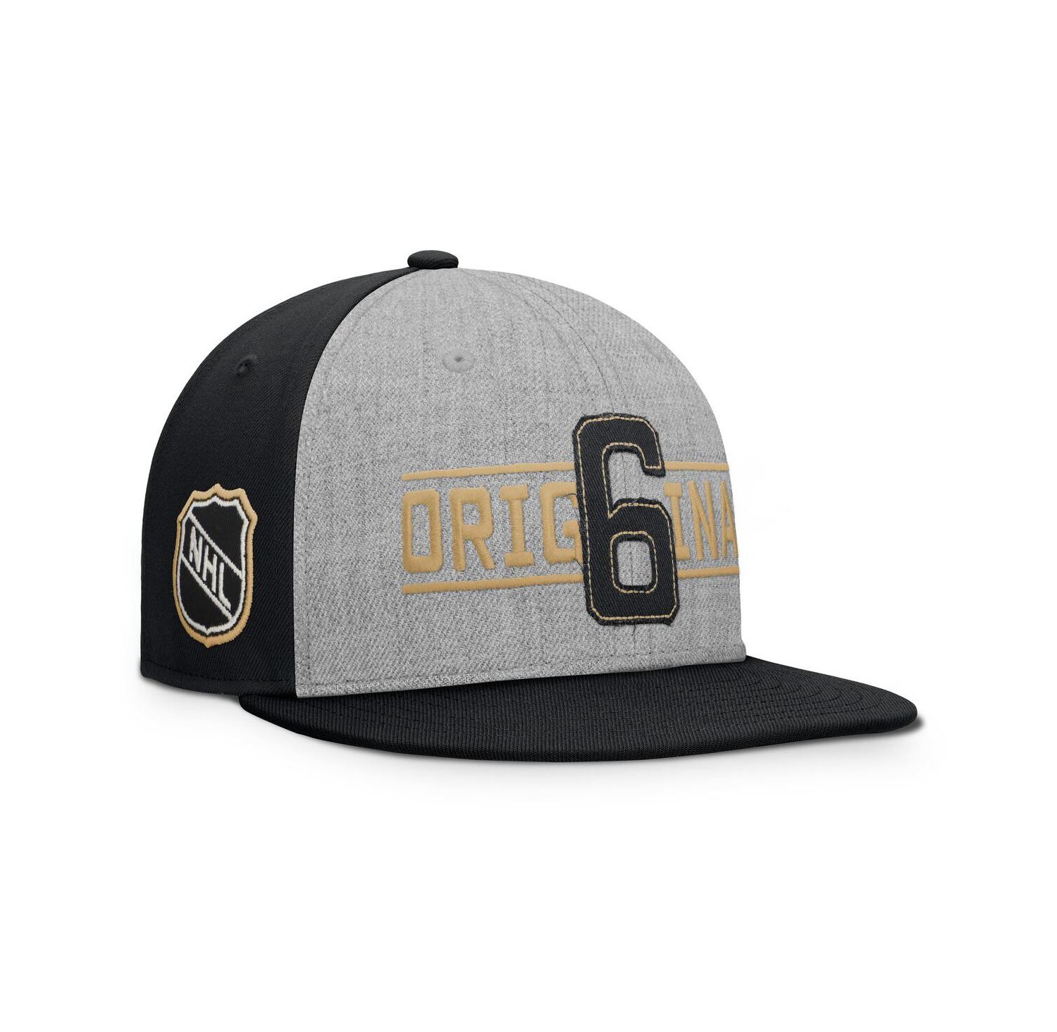 Men's Gray Original 6 Henley Snapback Hat