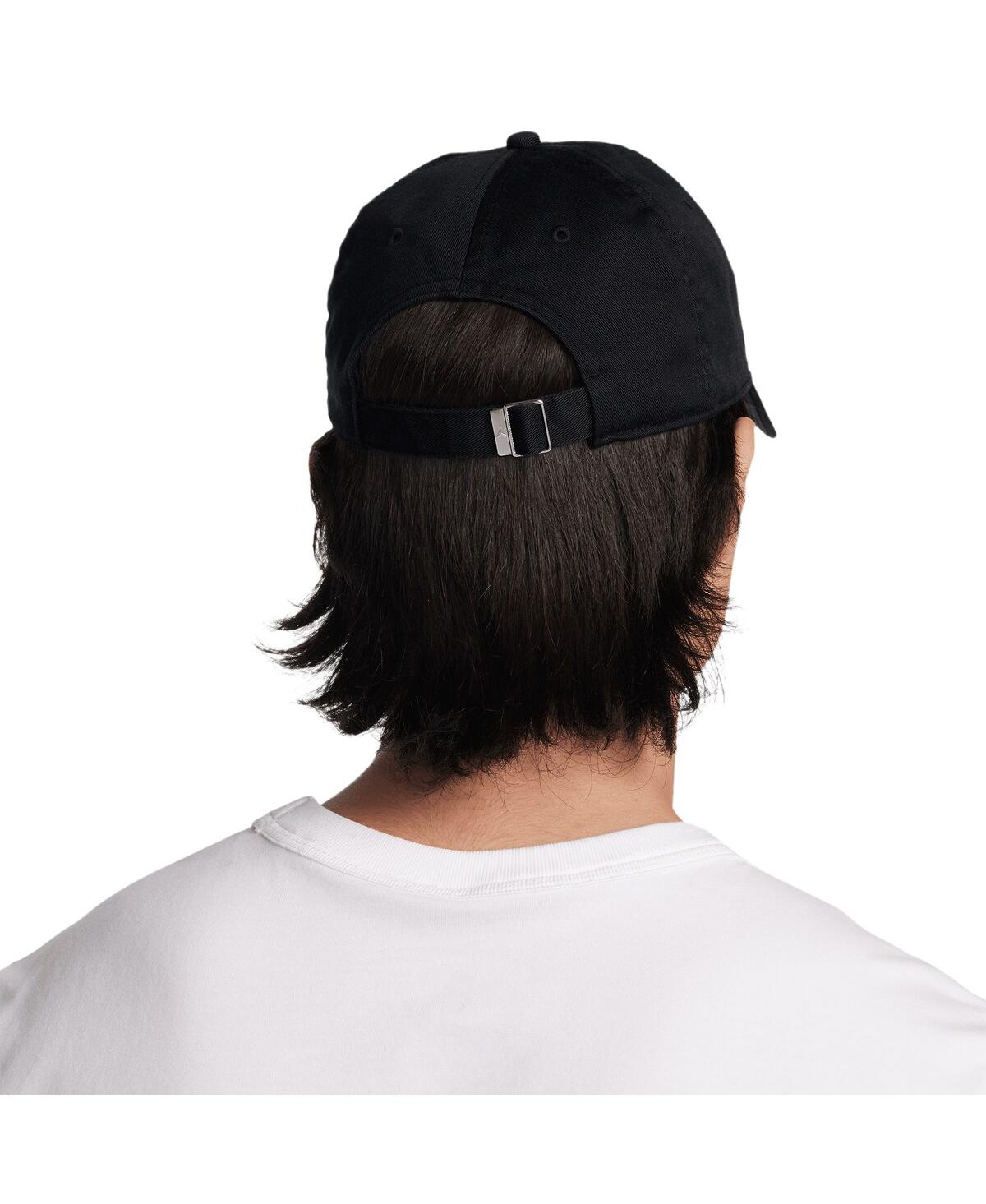 JORDAN MEN'S BLACK LOGO ADJUSTABLE HAT 