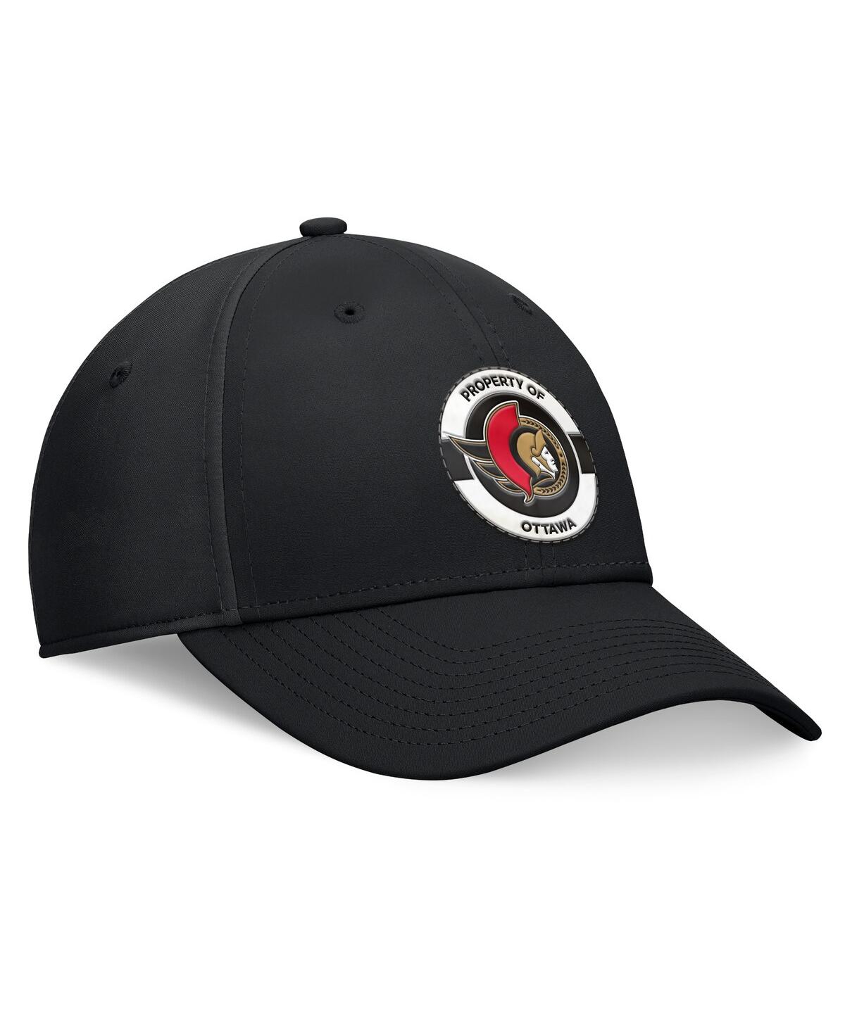 Fanatics Men's Black Ottawa Senators Authentic Pro Training Camp Flex Hat In Black