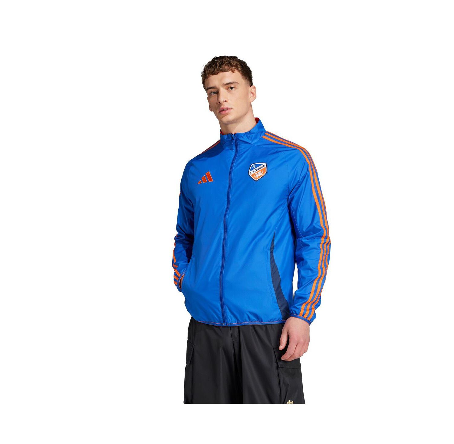 Men's Blue/Orange FC Cincinnati 2025 Anthem Reversible Full-Zip Jacket