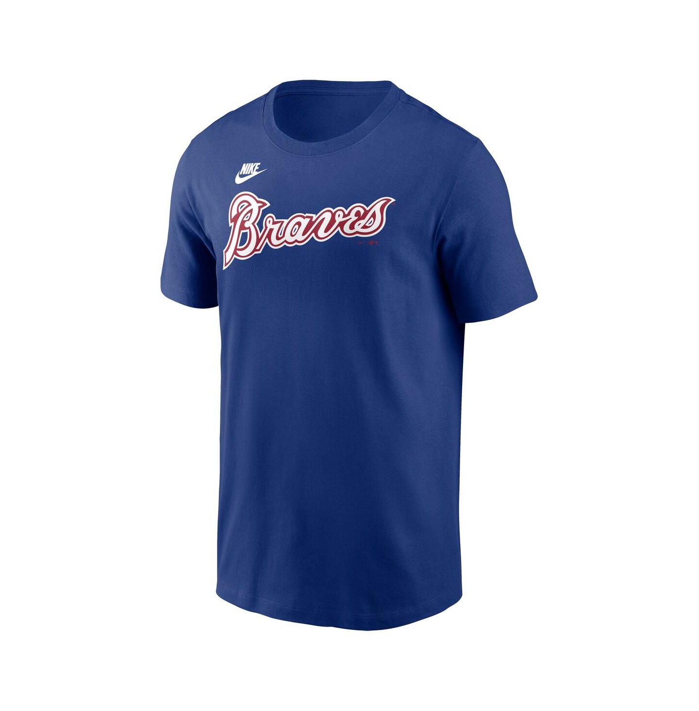 Мужская футболка Nike Hank Aaron Royal Atlanta Braves Cooperstown Collection Fuse Name & Number — фото 3