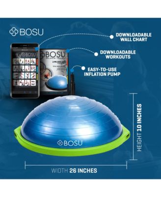 Home Gym Equipment the Original Balance Trainer Enhance Workout, Strength, Balance, and Flexibility with 26 Inches Diameter, Blue and Green