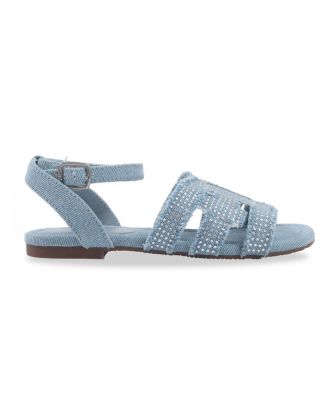 Little and Big Girls Bella Bay Denim Bay Sandals