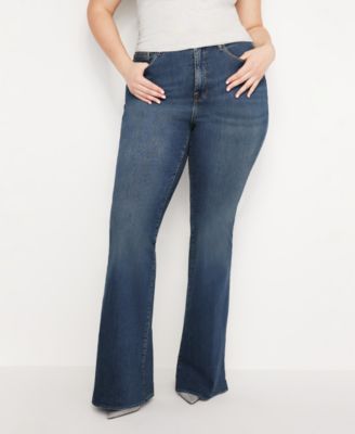 Women's Good Legs Flare Jeans, Regular & Plus Size