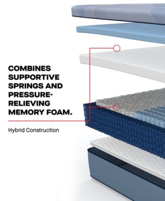 Posturepedic Hybrid Haslett 13" Medium Tight Top Mattress Set - Queen Split