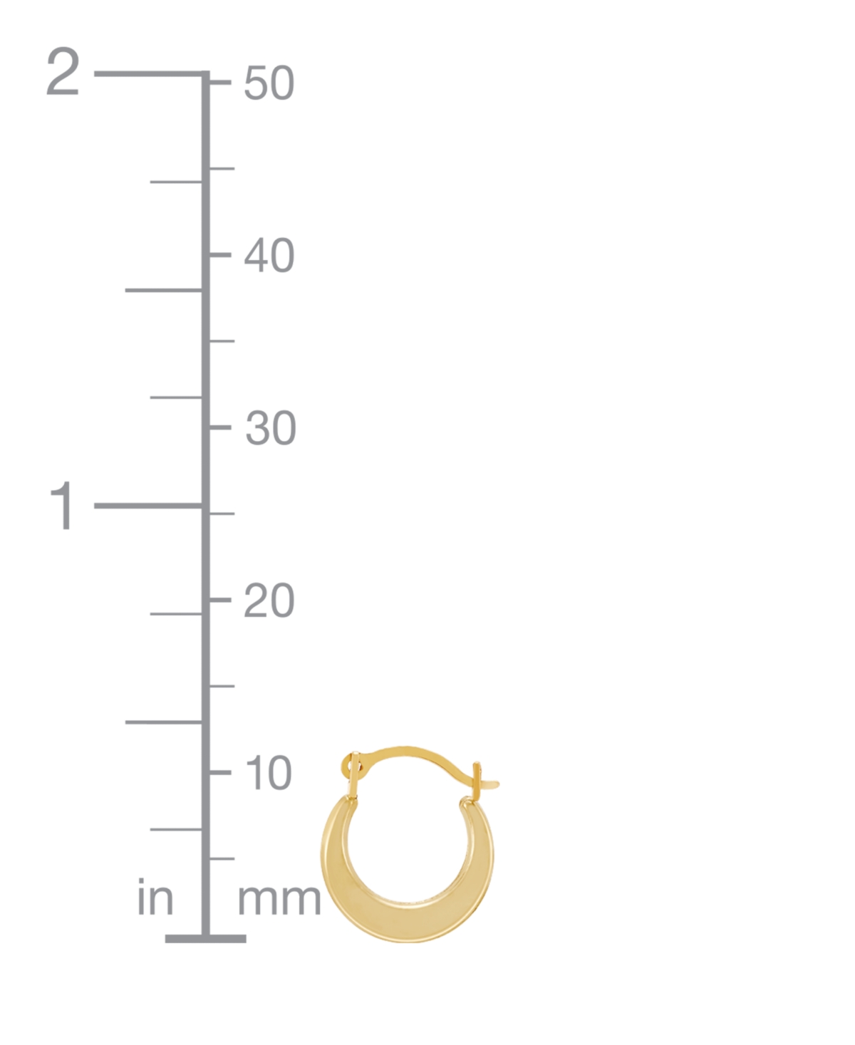 Macy's 2-pc. Set Hoop Earrings In 14k Yellow Gold In Gold