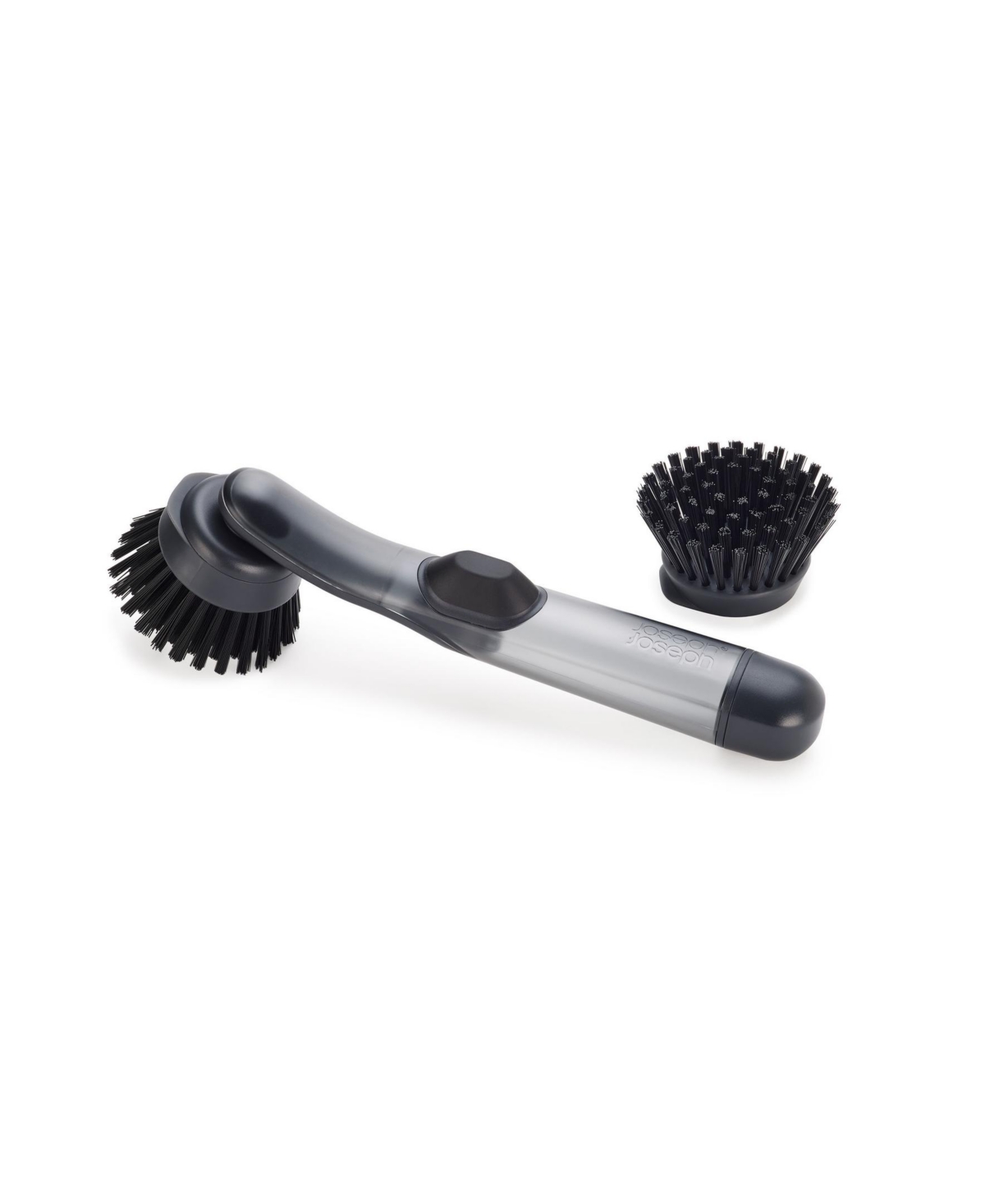 SinkTech 2-Piece Soap-dispensing Dish Brush with Replacement Head - Black