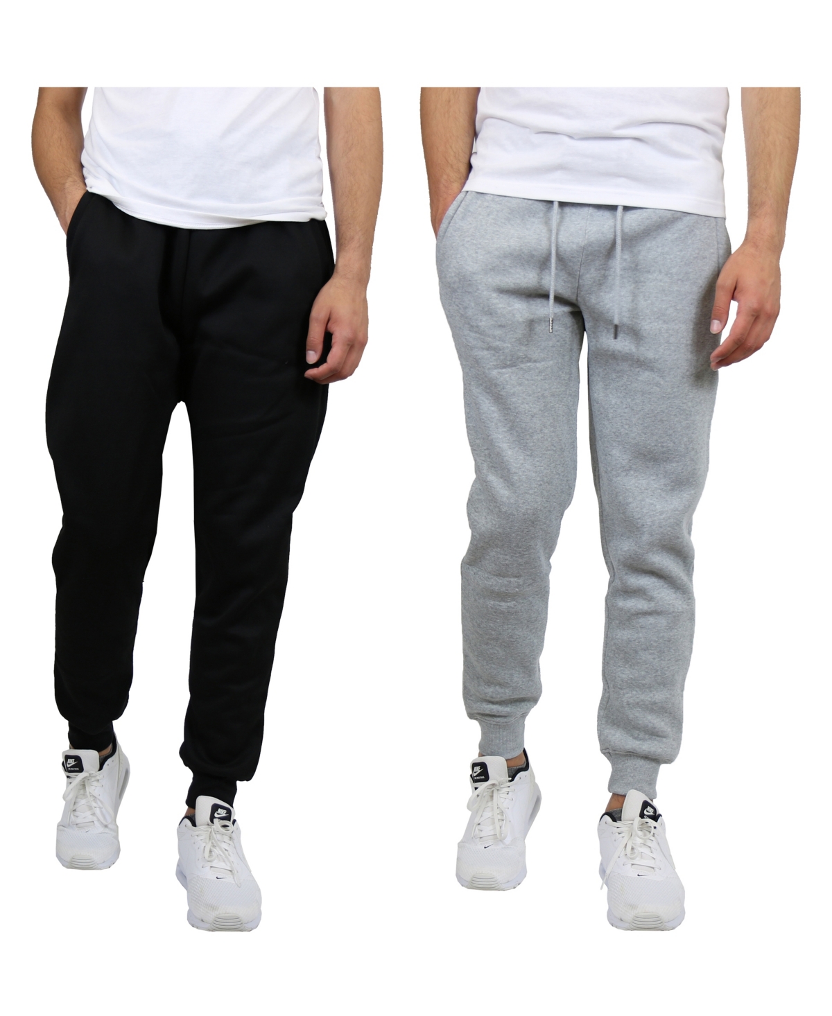 Blue Ice Men's 2-pack Fleece-lined Jogger Sweatpants In Multi