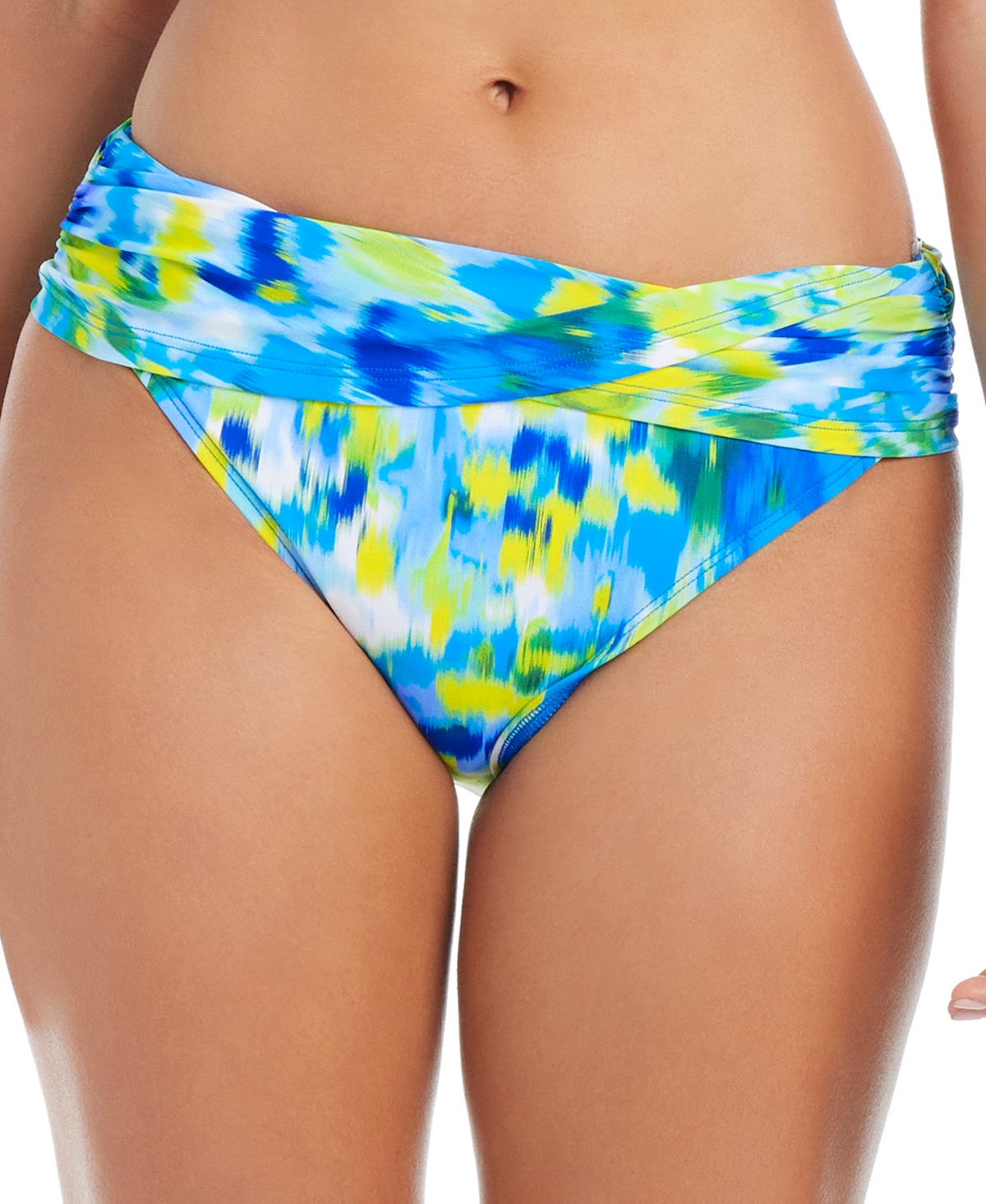 Women's Life's A Beach Printed Sarong Hipster Bikini Bottoms - Cool