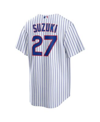 Men's Seiya Suzuki White Chicago Cubs Home Replica Jersey