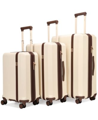Luxe Journey 3-Piece Expandable Retro Spinner Luggage Set