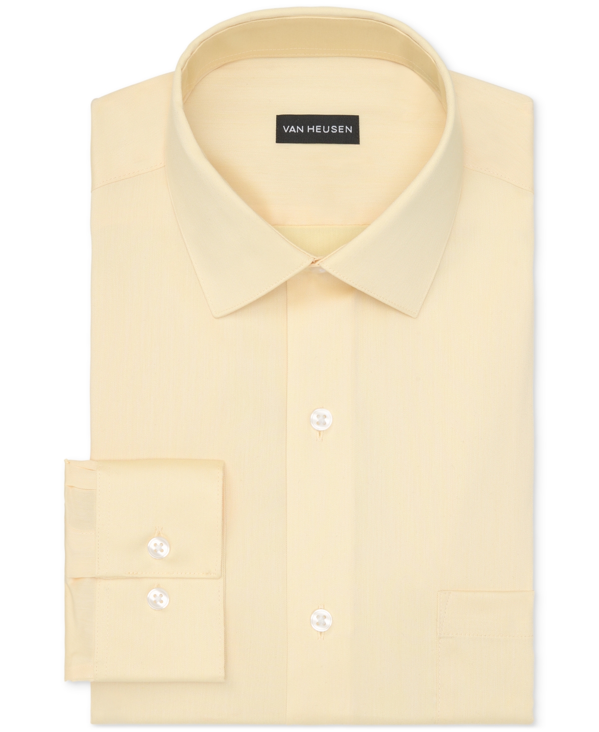 VAN HEUSEN MEN'S REGULAR FIT ULTRA WRINKLE FREE SPREAD COLLAR DRESS SHIRT 