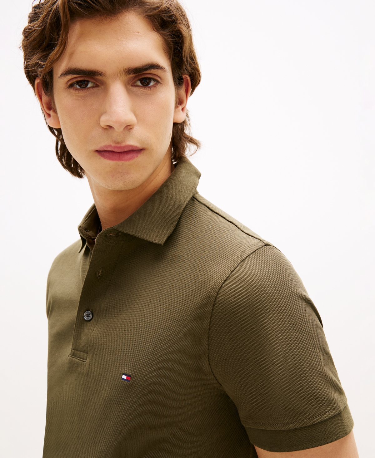 Tommy Hilfiger Men's 1985 Slim Fit Polo Shirt In Green