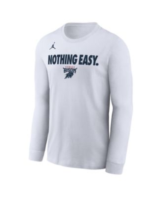 Nike - Men's White Howard Bison 2025 On-Court Bench Long Sleeve T-Shirt