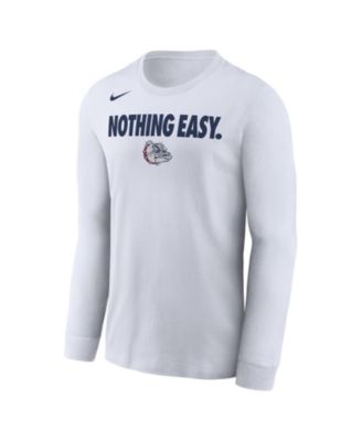 Nike - Men's White Gonzaga Bulldogs 2025 On-Court Bench Long Sleeve T-Shirt