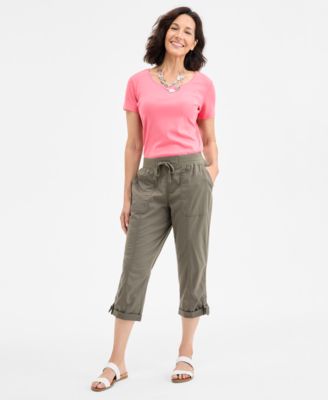Style & Co - Women's D-Ring Capri Pants, Exclusively at Macy's