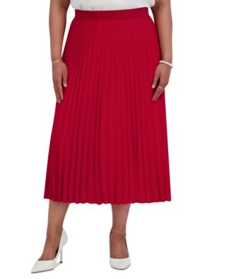Kasper Women's Pleated Midi Skirt, Regular & Plus Sizes - Macy's