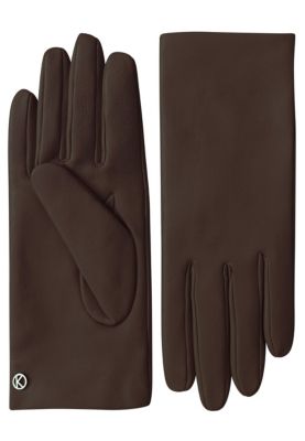 Women`s Premium Lamb Leather Touchscreen Gloves "LOLA" Cashmere Lining