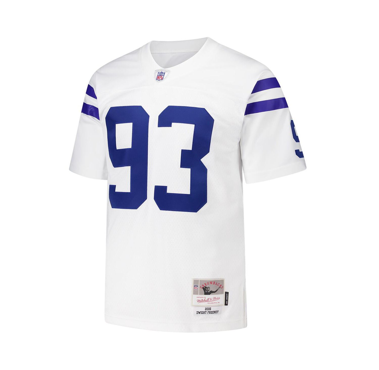 Men's Dwight Freeney White Indianapolis Colts 2006 Legacy Replica Jersey