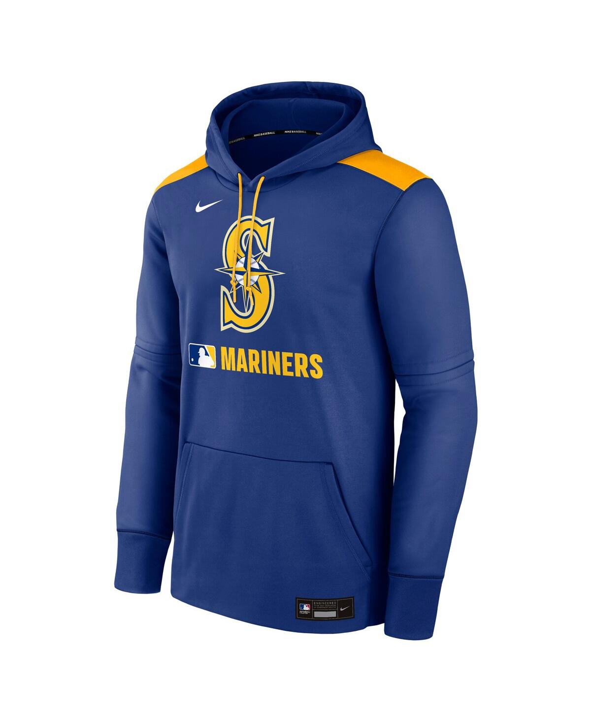 Nike Men's Royal Seattle Mariners Authentic Collection Performance Pullover Hoodie In Royal
