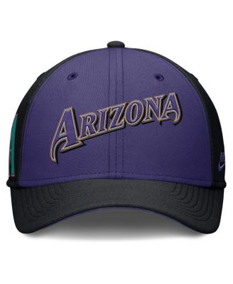 Men's Black/Purple Arizona Diamondbacks Rise Swoosh Performance Flex Hat