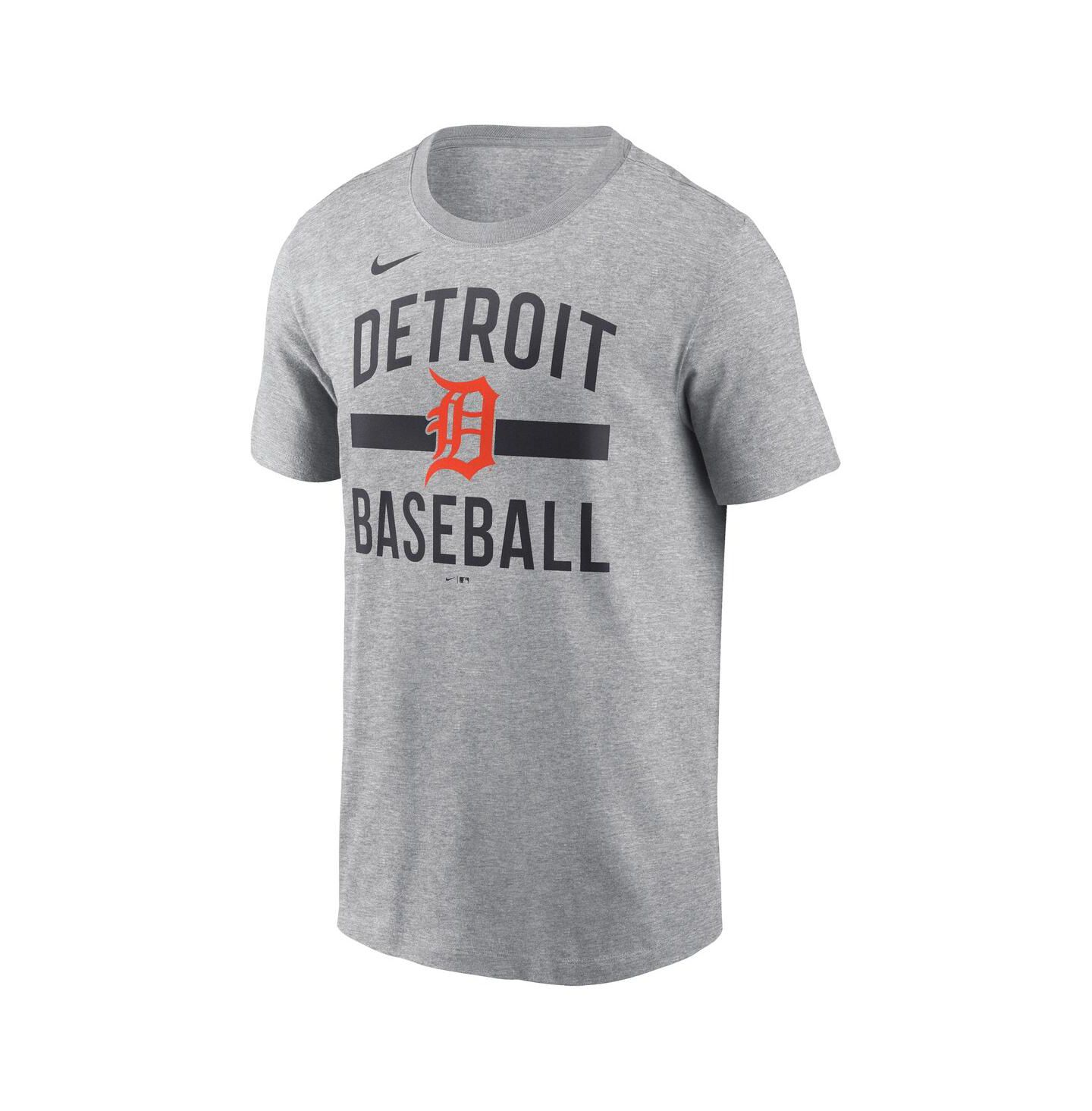 Мужская футболка Nike Heather Gray Detroit Tigers Arched — фото 2