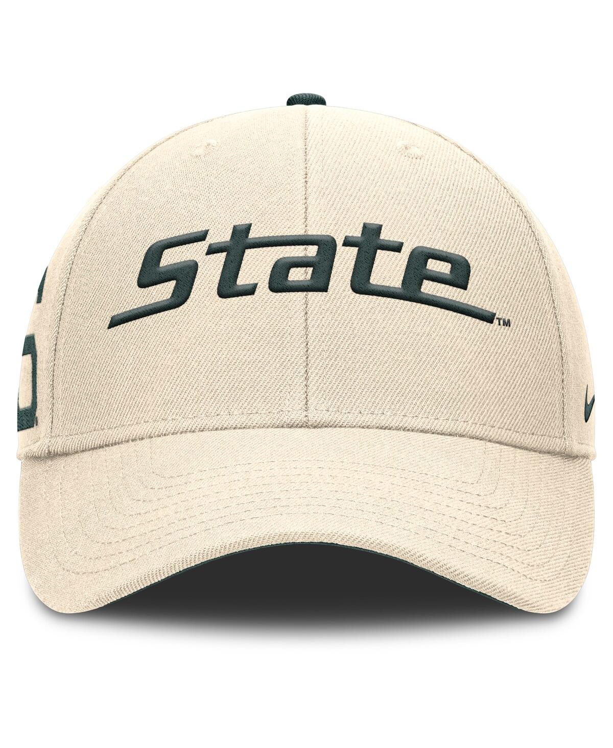 Nike Michigan State Spartans Primetime Rise  Men's College Adjustable Hat In Natural