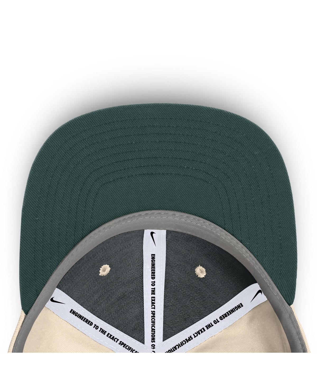 Nike Men's Natural Michigan State Spartans Primetime True Performance Fitted Hat In Natural