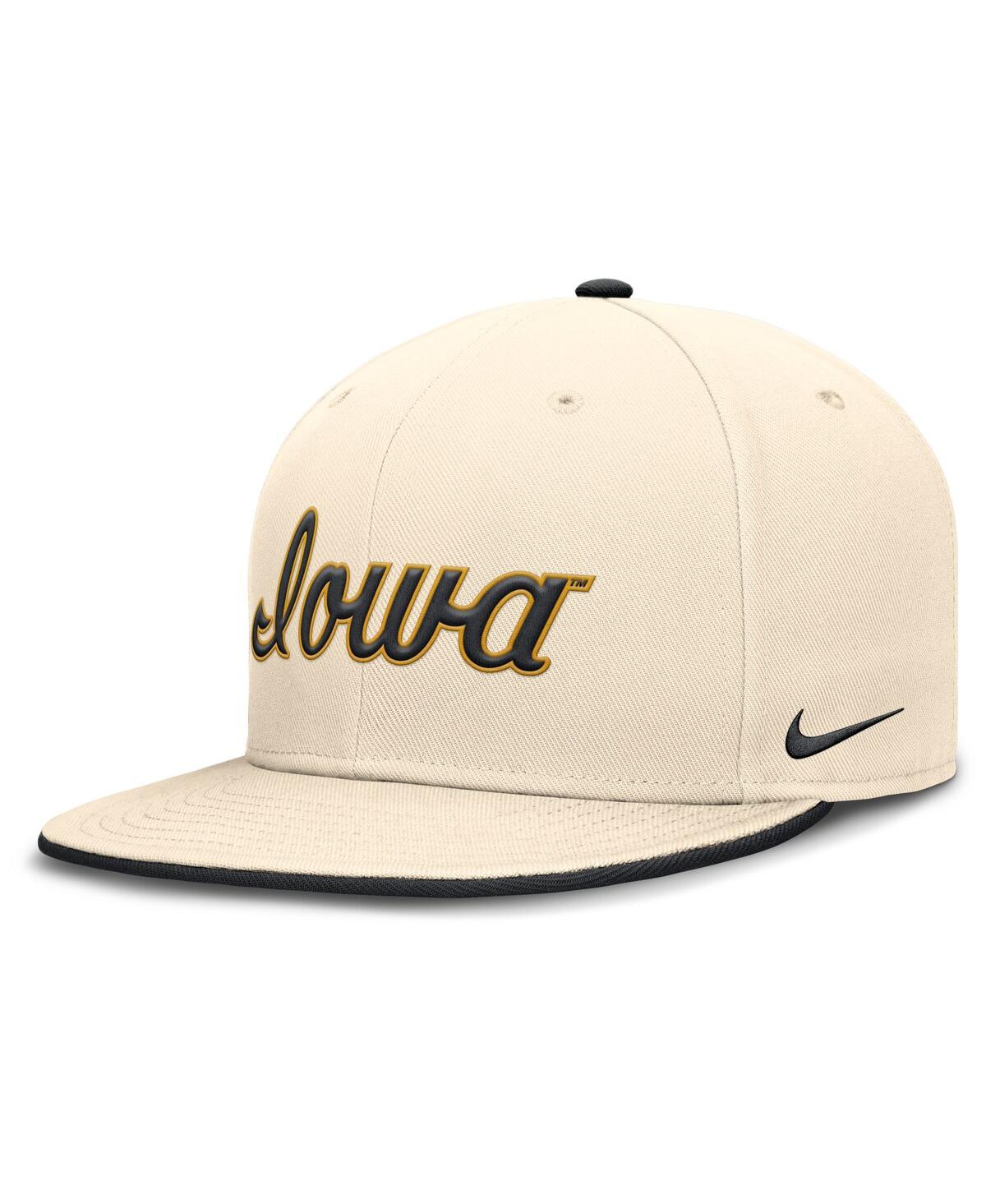 Nike Men's Natural Iowa Hawkeyes Primetime True Performance Fitted Hat In Natural