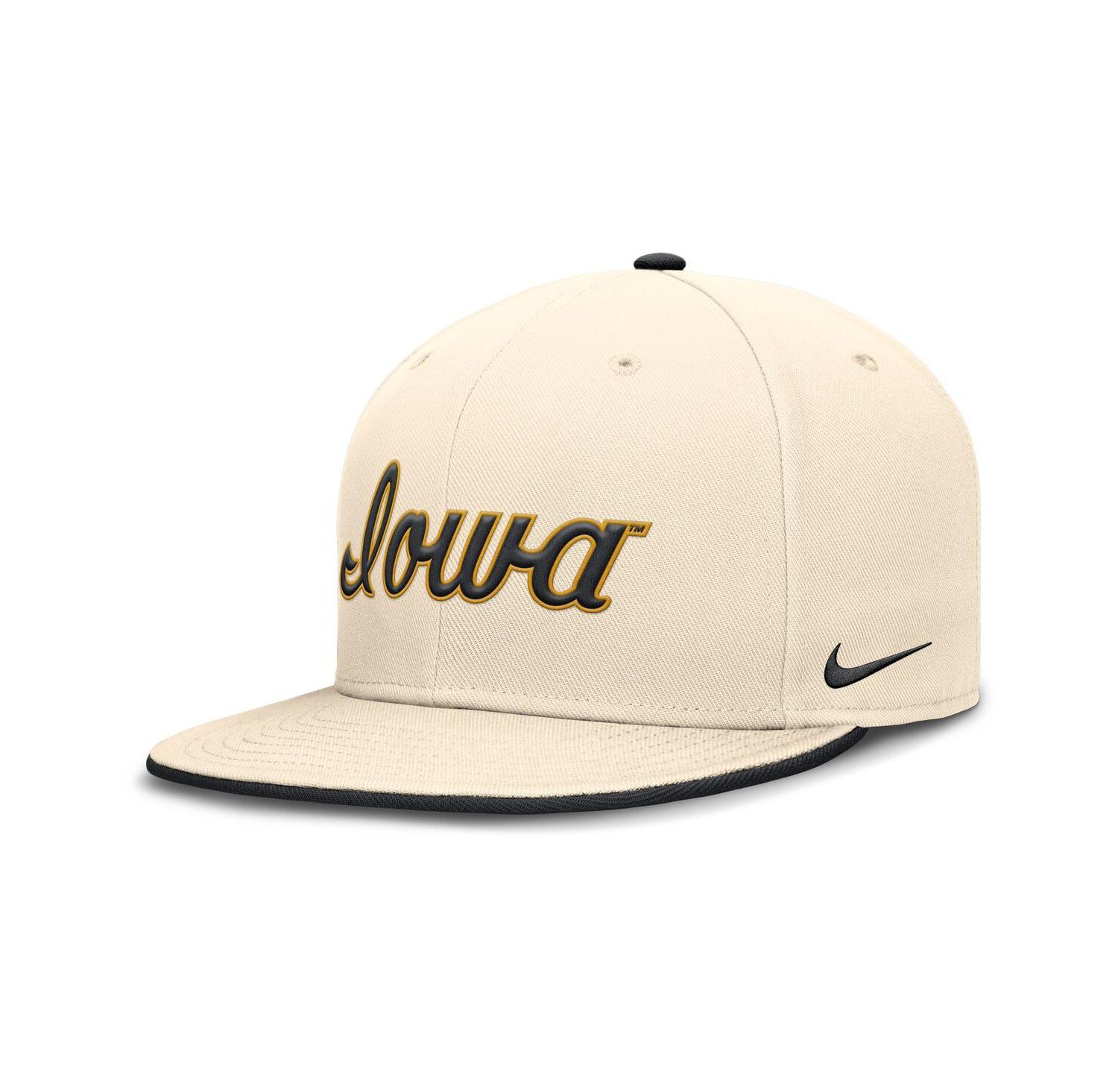 Men's Natural Iowa Hawkeyes Primetime True Performance Fitted Hat