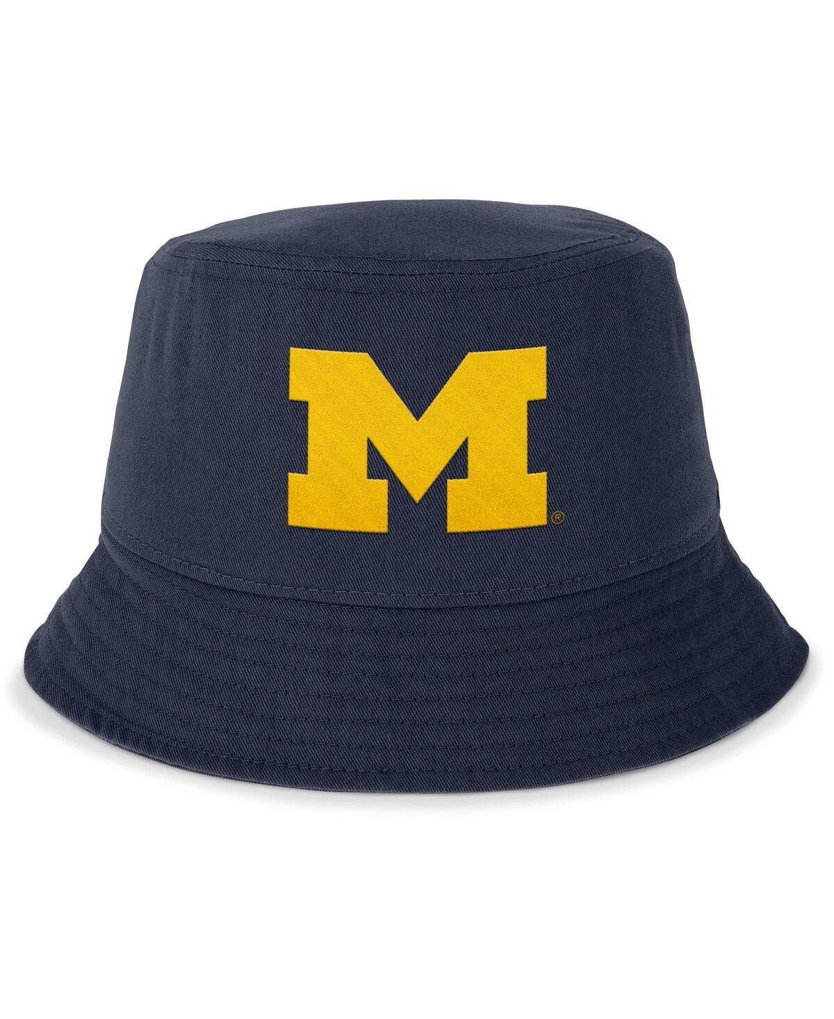 JORDAN MEN'S NAVY MICHIGAN WOLVERINES LOCAL APEX BUCKET HAT 