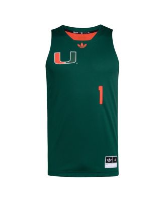Men's 1 Green/Orange Miami Hurricanes Black History Month Basketball Jersey