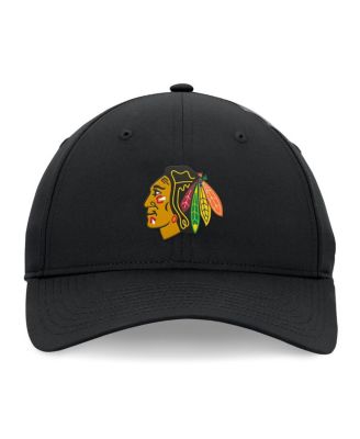 Men's Black Chicago Blackhawks Front Office Ripstop Adjustable Hat