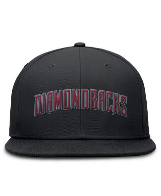 Men's Black Arizona Diamondbacks True Performance Fitted Hat