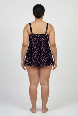 Women's Twist Front V-Neck Swimdress