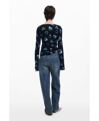 Women's Fruit sweater with mock neck