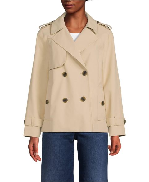 Женские куртки Lands' End Trench Rain Jacket