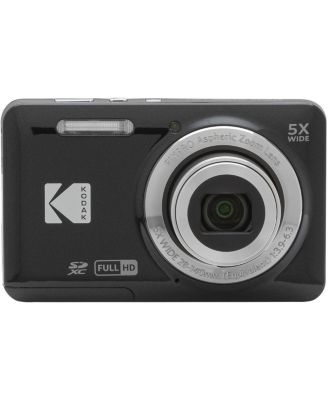KODAK PIXPRO FZ55-BK 16MP Digital Camera 5X Optical Zoom 28mm Wide Angle 1080P Full HD Video 2.7" LCD Vlogging Camera. Bundle with SD Card and