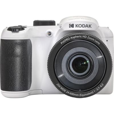 KODAK PIXPRO AZ255-WH 16MP Digital Camera 25X Optical Zoom 24mm Wide Angle Lens Optical Image Stabilization 1080P Full HD Video 3" LCD Vlogging
