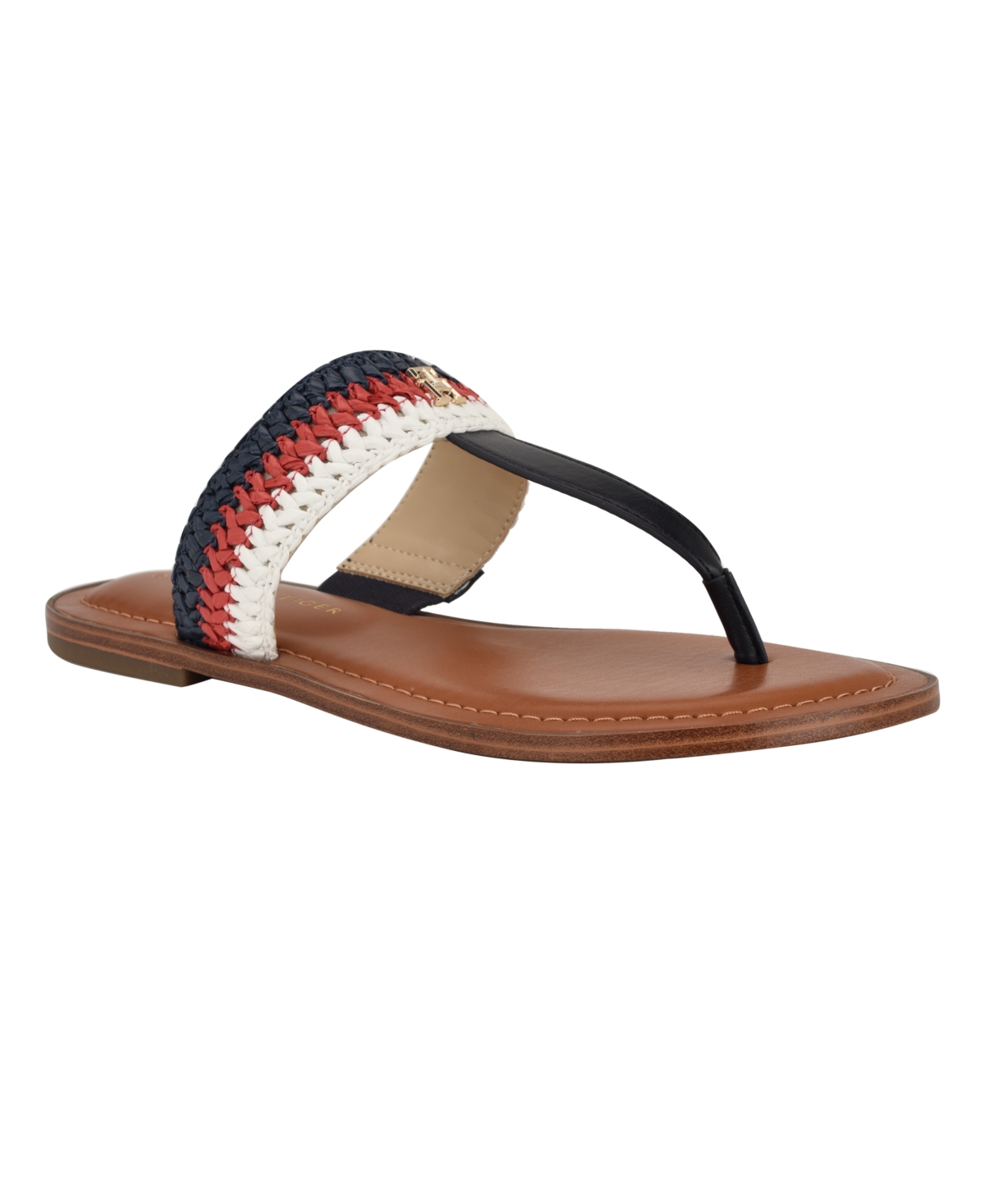 Tommy Hilfiger Gojia Flip Flop In Dark Blue,red