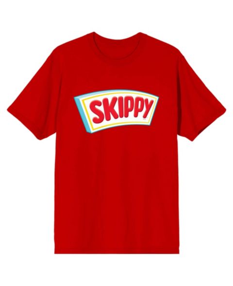 Мужская футболка Skippy Logo Crew Neck Short Sleeve Red T-shirt-3XL, цвет: Красный