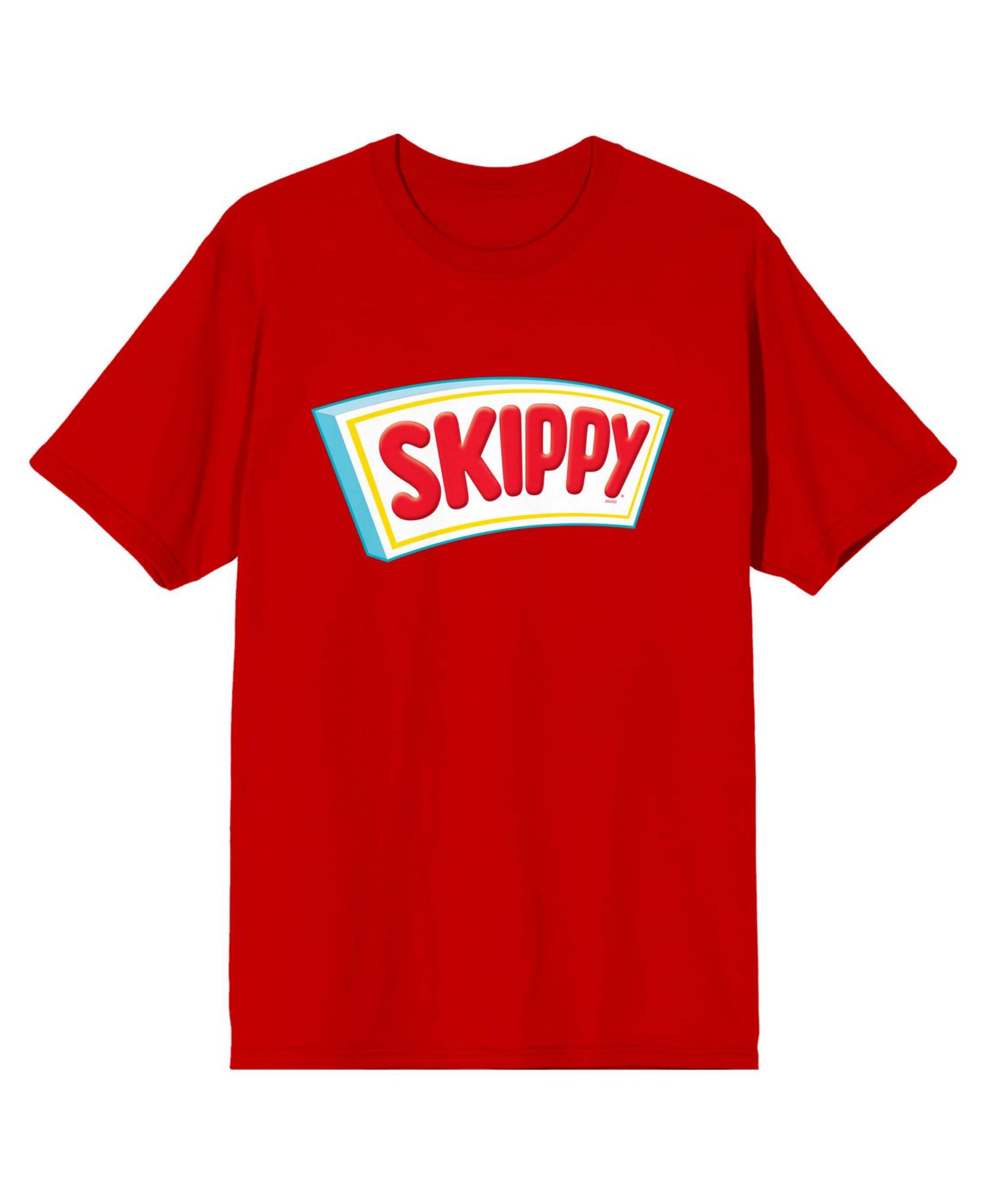 Men's Logo Crew Neck Short Sleeve Red T-shirt-3XL