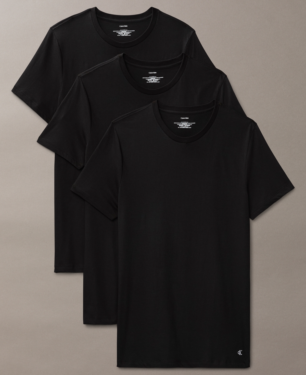 Calvin Klein Men's 3-Pack Cotton Classics Crewneck T-Shirts